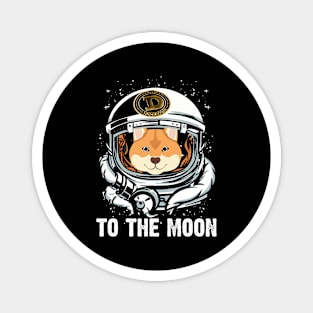 Dogecoin To The Moon Cryptocurrency Magnet